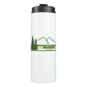 Acadia National Park Green Stripes Thermosbeker