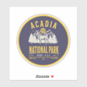 Acadia National Park Historic Terrain Sticker (Vel)