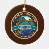 ACADIA NATIONAL PARK HOLIDAY CHRISTMAS ORNAMENT (Voorkant)