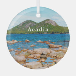 Acadia National Park Jordan Pond Glas Ornament