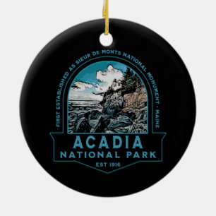ACADIA NATIONAL PARK LIGHTHOUSE COLLECTOR HOLIDAY KERAMISCH ORNAMENT