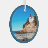 Acadia National Park Lighthouse Glas Ornament (Voorkant Rechts)