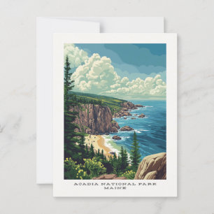 Acadia National Park Maine Carte postale Voyage