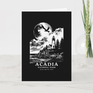 Acadia National Park Maine Vakantie Souvenir Buite Kaart