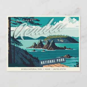 Acadia National Park, Maine, Verenigde Staten Briefkaart