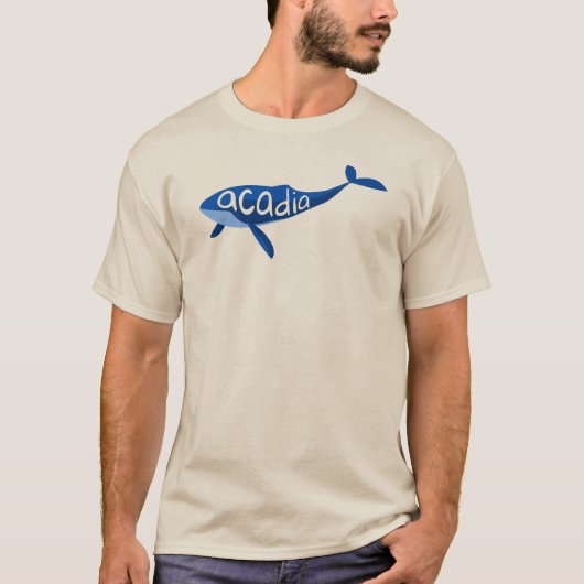 Acadia National Park Maine Whale T-shirt (Voorkant)