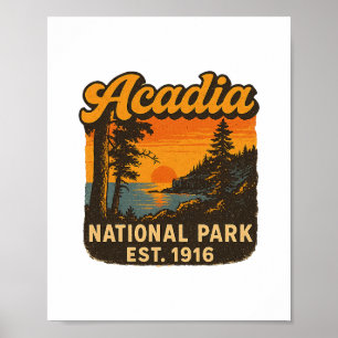 Acadia National Park Maine Zonsopgang Otter Cliffs Poster