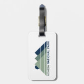 Acadia National Park Mountain Sun Bagagelabel (Achterkant verticaal)