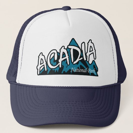 Acadia National Park Mountains Trucker Pet (Voorkant)