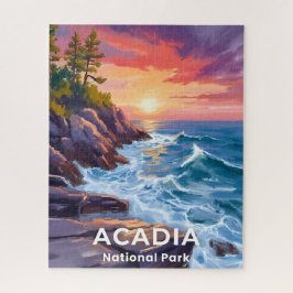 Acadia National Park | Otter Cliffs Maine Travel Legpuzzel
