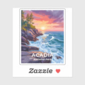 Acadia National Park | Otter Cliffs Maine Travel Sticker (Vel)
