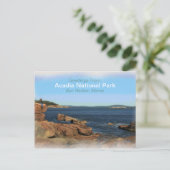 Acadia National Park Painted Souvenier Briefkaart (Staand voorkant)