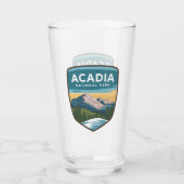 Acadia National Park Reisbadge Glas (Achterkant)