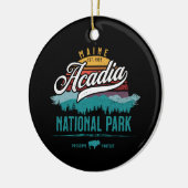 ACADIA NATIONAL PARK RETRO SUN HOLIDAY ORNAMENT (Links)