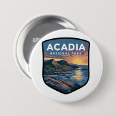 Acadia National Park Sunset Badge Ronde Button 7,6 Cm (Voorkant /achterkant)