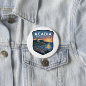 Acadia National Park Sunset Badge Ronde Button 7,6 Cm (In situ)