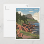 Acadia National Park vintage Briefkaart (Voorkant / Achterkant)