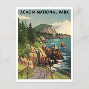 Acadia National Park vintage Briefkaart