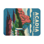 Acadia National Park vuurtoren Magneet (Horizontaal)