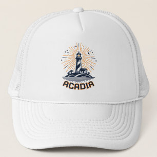 Acadia National Park Vuurtoren Zonsopgang Trucker Pet
