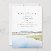 ACADIA NATIONAL PARK Waterverf Save the Date Kaart (Voorkant)