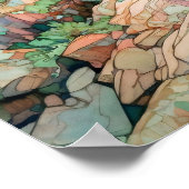 Acadia National Park Waterverf Schilderij Poster (Hoek)