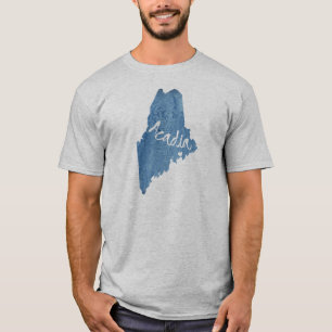 Acadia National Park Wood Grain T-shirt