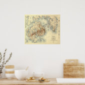 Acadia National ParkTopographic Panoramic Map Poster (Keuken)