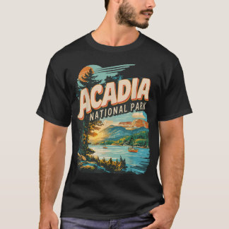 Acadia Nationale Parken Natuur Wandelen Met Ons Ma T-shirt