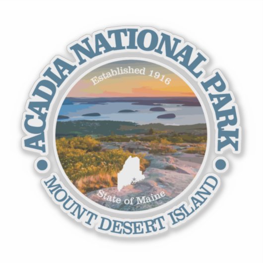 Acadia NP (Cadillac Mtn) Sticker (Voorkant)