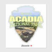 Acadia NP (pijlpunt) Sticker (Vel)