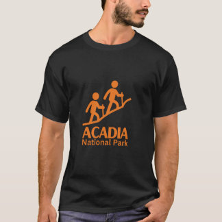 Acadia Park Hiker Cadillac Bar Harbor Maine Topjes T-shirt