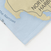 Acadia-plattegrond Fleece Deken (Hoek)