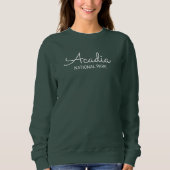 Acadia Sweatshirt Cursive (Voorkant)