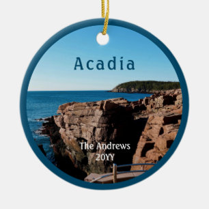 Acadia Thunder Hole National Park Maine Keramisch Ornament