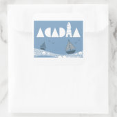 Acadia Vierkante Sticker (Tas)