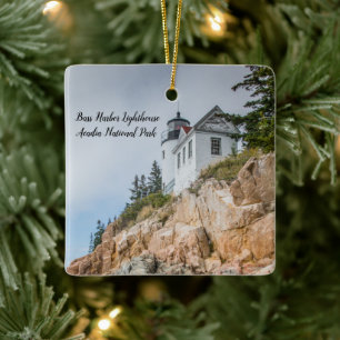 Acadia-vuurtoren Keramisch Ornament