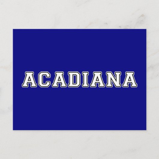 Acadiana Briefkaart (Voorkant)