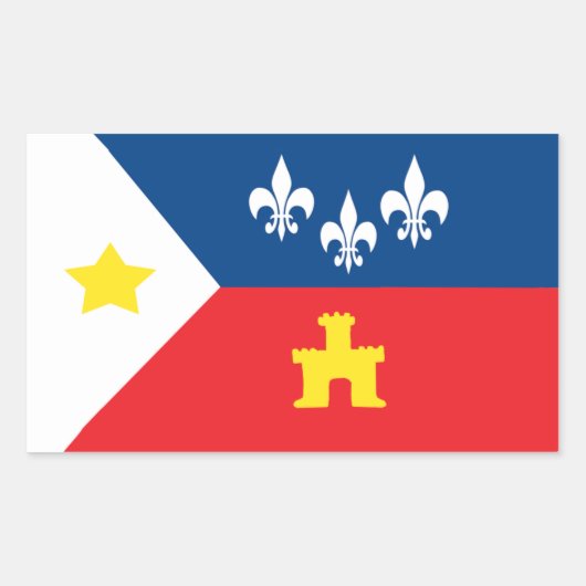 Acadiana Cajun Flag Stickers (Voorkant)