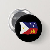 Acadiana Flag Button (Voorkant /achterkant)