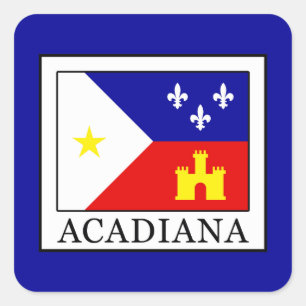 Acadiana Vierkante Sticker