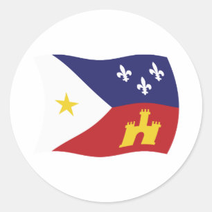 Acadiana Vlag Sticker