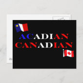 Acadisch Canadees Briefkaart (Voorkant / Achterkant)