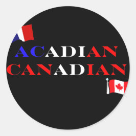 Acadisch Canadees Ronde Sticker