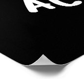 Acai Berry Funny Fruit Pun Dark BG Poster (Hoek)