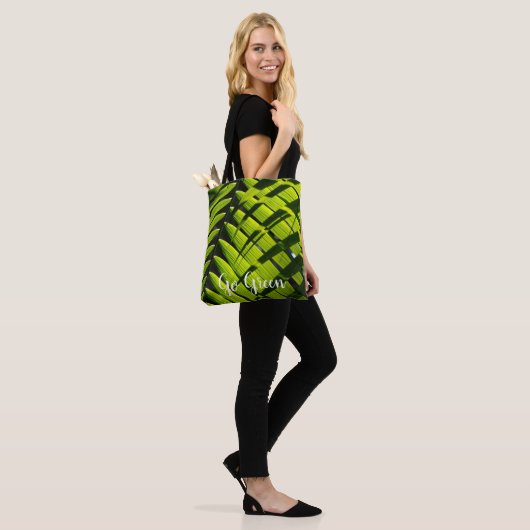Acai palm leaf design on Tote Bag (Op model)