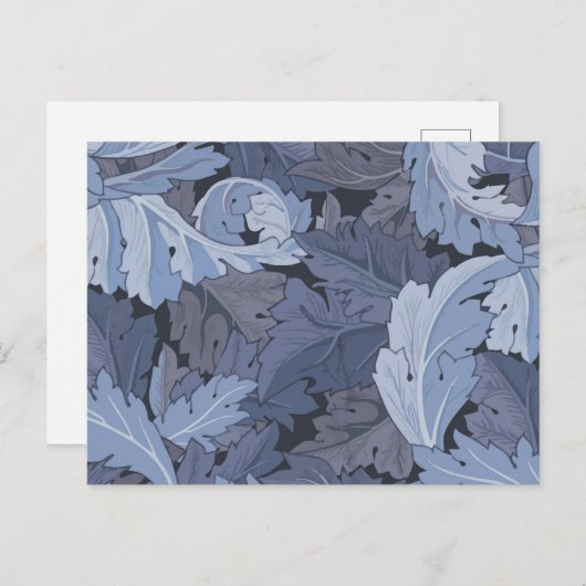 Acanthe, carte postale de William Morris (Devant / Derrière)