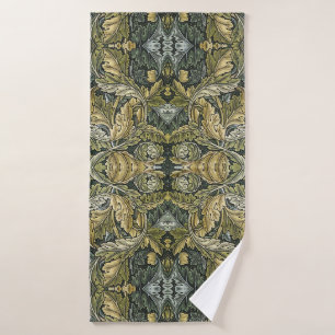 Acanthus  bloemmotief van William Morris Badhanddoek