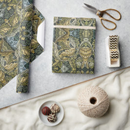Acanthus  bloemmotief van William Morris Cadeaupapier