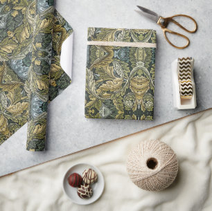 Acanthus  bloemmotief van William Morris Cadeaupapier